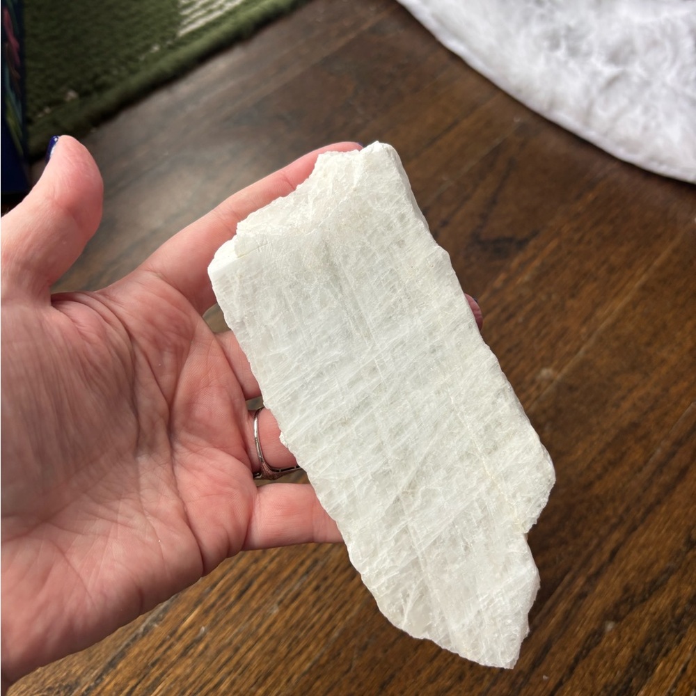 Large Raw Selenite Slab